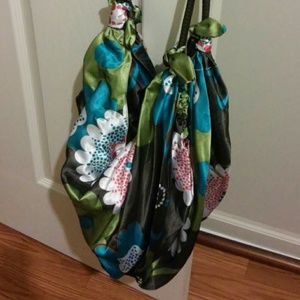 Old Navy floral satin hobo shoulder bag